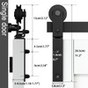 AONAYIOA 42"/3.5FT Bi-Folding Sliding Barn Door Hardware Kit for 2