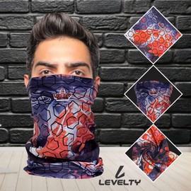 Levelty Face Mask Neck Gaiter For Men & Women Headwear Bandana Wrap Face Scarf/Cover Balaclava UV Protection Breathable, Fishing Mask, 0