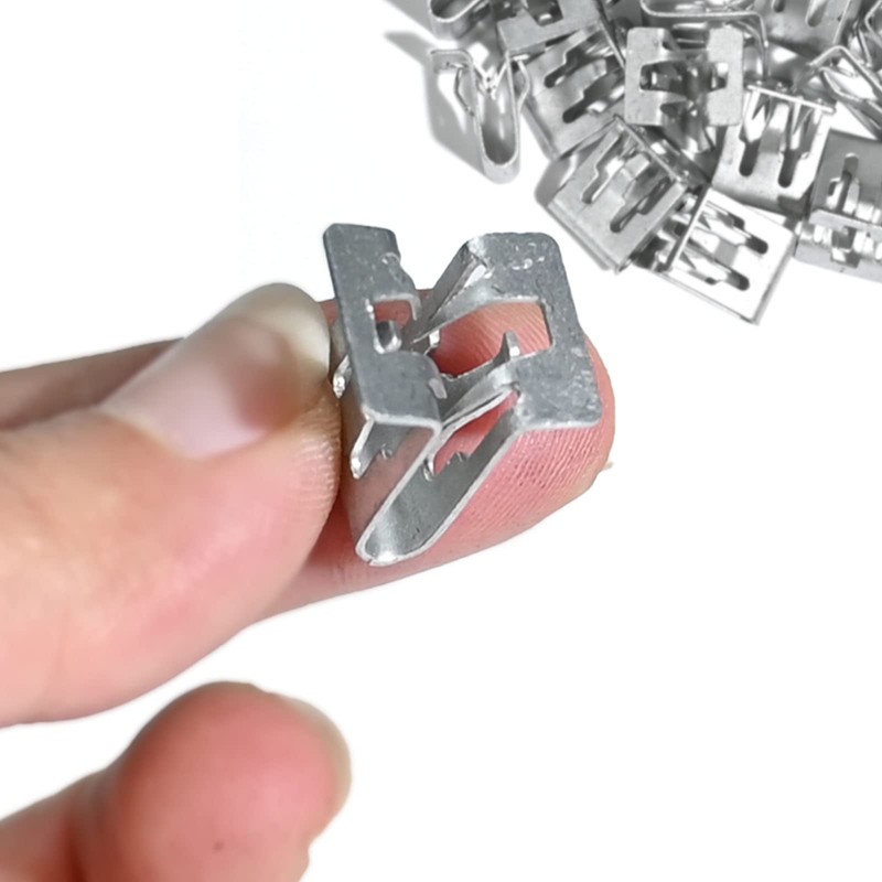 25 PCS Interior Trim Clips Aluminium Moulding Fastener Clips Rivet