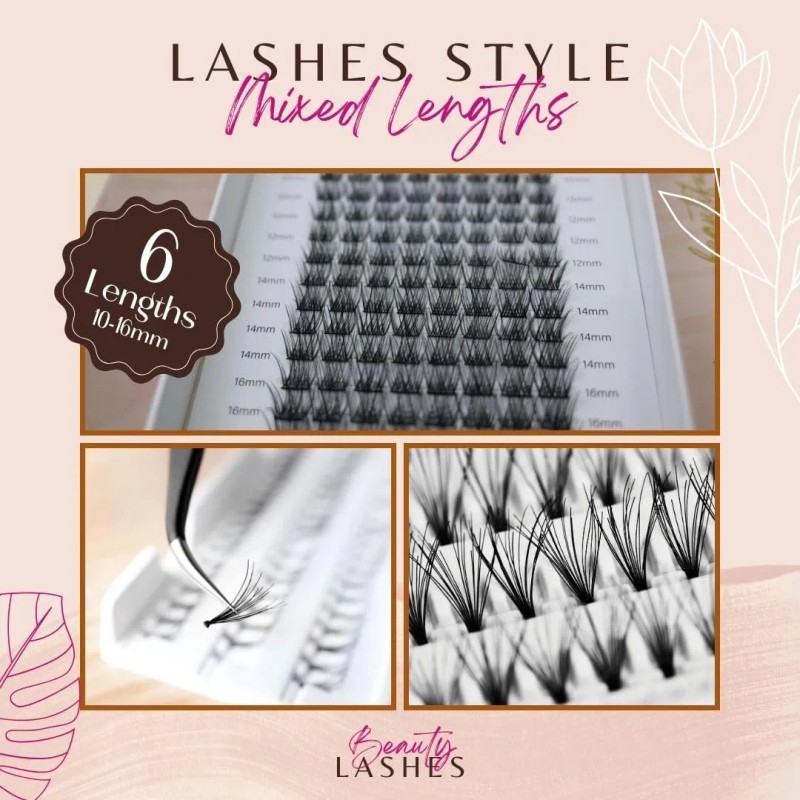 Kit De Extensiones De Pestañas Beauty Lashes By Gentile Stor