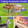KIKIBRO Tripod Cooker Campfire, Grill Grate with Adjustable Height for