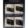 ETEKJOY Keyless Cabinet Lock 3-Digit Combination Password Hasp Latch Lock