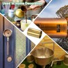 M METERXITY Brass Sheet Roll, 39"x 4"x 0.003"(LxWxT) Metal Foil