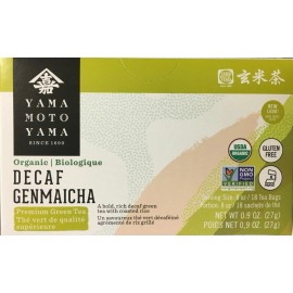 Yamamotoyama Japanese Organic DECAF GENMAICHA Green Tea with Roasted Rice 0.9 oz