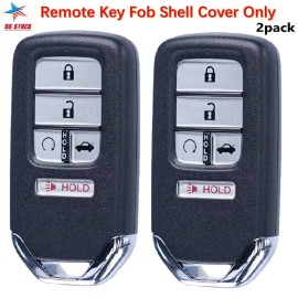SUPALAND 2for Honda Accord Civic 2016-2022 Keyless Smart Remote Key Shell Case Fob KR5V2X