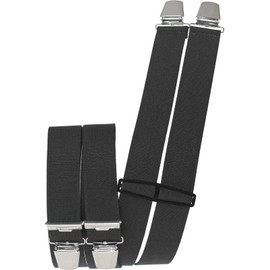 Harrys-Collection Men's Braces 4 Extra Strong Clips Single Colour -