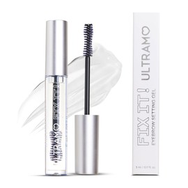 Gel para Cejas de Extra Fijación, Ultramo Brow Glue Textura Suave y Volumen Natural, A Prueba de Sudor, Sin Sensación Pegajosa, Sin Grumos, Aporta Definición y Volúmen, Fijación por 16H, 5ml