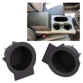 PIT66 Cup Holder Insert Compatible with Ford F150 2004-2008 with Flow Through Console/Fit 09-14 F150 Without Flow Through Console/Fit Ford Expedition 2003-2006 41008 2L1Z-7813562-AAA 2L1Z7813562AAA