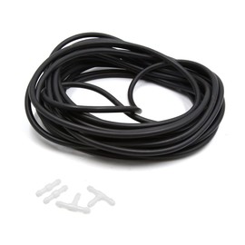 sourcingmap 10M 4mm Inner Dia Black Rubber Car Vacuum Hose Water Tube Pipe