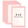 sourcing map 4 x 6 Cardboard Picture Frame, 6pcs Pink