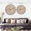 EMAX HOME 20 Inch Large Farmhouse Wall Clock, Rustic Antique