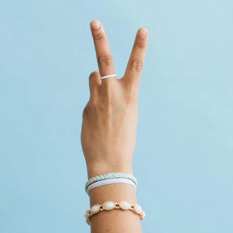 Enso Rings Stackable Braided Silicone Wedding Ring – Hypoallergenic Unisex