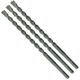 3 x SabreCut SDSB12_3 12mm x 210mm PGM Approved SDS Plus Drill Bits for Stone Concrete Brick