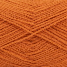 Gründl Hot Socks Merino Sock Wool Orange with Merino Wool, 4-Ply 50 g / 200 m, Sock Yarn 4-Ply Plain (27 Copper)