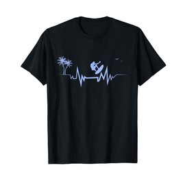 Surf Heartbeat Onde fantastiche per i surfisti delle Hawaii Maglietta
