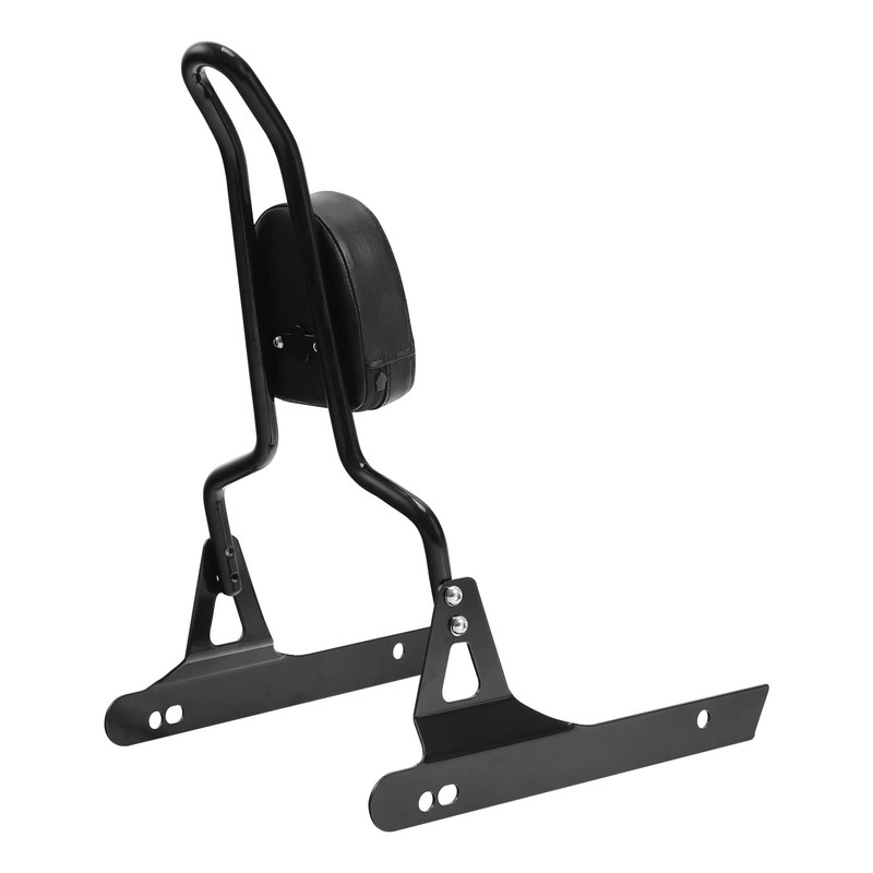 TCT-MOTORPARTS Black Detachable Passenger Backrest Sissy Bar Fits for Harley