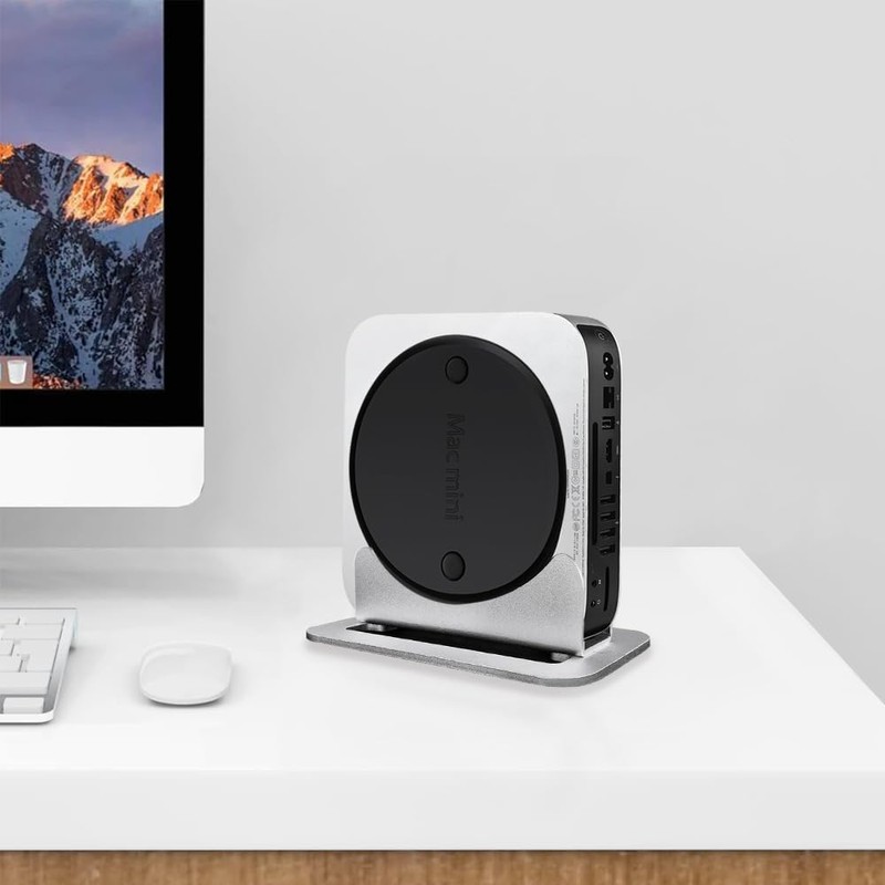 Mac mini Vertical Stand, IFCASE Aluminum Non-Slip Desktop Vertical Stand