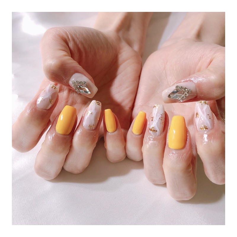 MunNail ♡Forsythia - Short Oval / MunNail ♡개나리 - 숏오벌