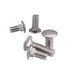 Set of 4 Square Carriage Bolts Stainless Steel M6 x