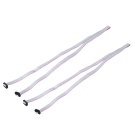 sourcing map 2 Pcs IDC Flat Ribbon Cable, 2.54mm Pitch 12mm Width 100cm Long 10 Pin FC to FC Flat Ribbon Connector Jumper Wire for PC, LED Displays