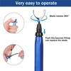 YQkangzhu Deburring Tool with 10 Heavy Duty HSS Blades, 360°