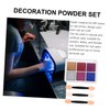 IWOWHERO 1set Solid Holographic Nail Art Powder Pigment for Manicure