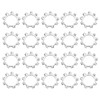 sourcing map M10 20Pcs External Tooth Washers, 410 Stainless Steel