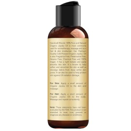 100% Pure and Natural -Blends Organic Castor Oil - 4 Fl Oz [ select you scent] - Organic Jojoba