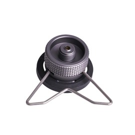 CAMPINGMOON Butane Nozzle Converter Adapter Lockable for Nozzle Bottle Type Butane Gas Cartridge to Screw Type Gas Lindal Valve Canister