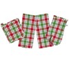 Serafina Home Christmas Plaid Kitchen Set, 4 Piece, 100% Cotton,
