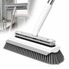 3-in-1 Floor Scrub Brush with 55” Long Handle, V-Shape &
