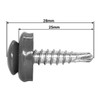 SKIR'CO Pack of 200 Roofing Screws 4.8 x 28 mm