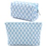 2 Pack Makeup Bags for Women,Large Cosmetic Organizer Pouches,Portable Travel