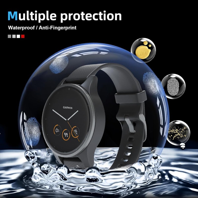 Cmiuubrer 3 Pack for Garmin Vivoactive 4S 40MM Screen Protector