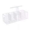 Aquaponic Fish Tank 4-Grid Desktop Fish Tank Rectangle Acrylic Betta