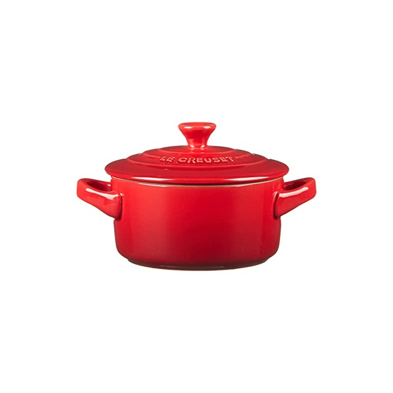 Le Creuset Stoneware Set of 4 Mini Cocottes with Cookbook,