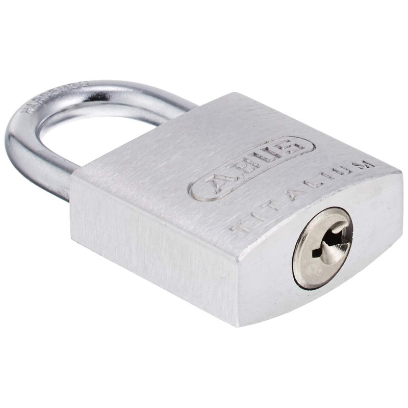 ABUS アバス南京錠 TITALIUM 64TI シルバー 25