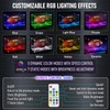 DORYBEN Soccer Display Case with RGB Light & Infinity Mirror