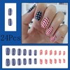 4th of July Press on Nails Short Petite Acrylic Nails