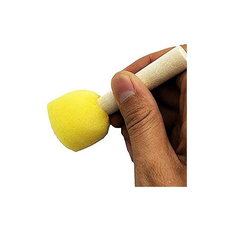 Tuperoymse 60 Pieces of Round Paint Foam Sponge Brush Set