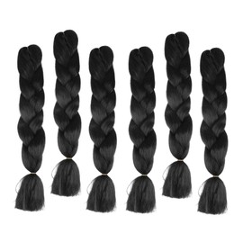 Minkissy Real Hair Feel Wig Braids Hair Extensions African Braid for Girls High Temp Wire Wig