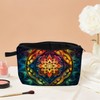 MoCaliduccious Mandala Printed Cosmetic Bag Vibrant Spiritual Design Makeup Organizer