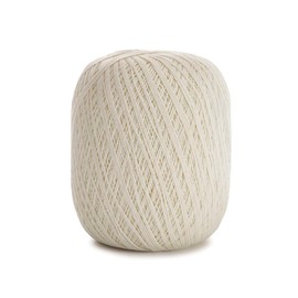 Circulo Clea Yarn – Crochet Thread Fine Size 10-8/2 Perfect for Weaving - 100% Mercerized Brazilian Cotton (Pack of 1 Ball) – 5.3 oz, 1094 yds - Color: 20 - Natural