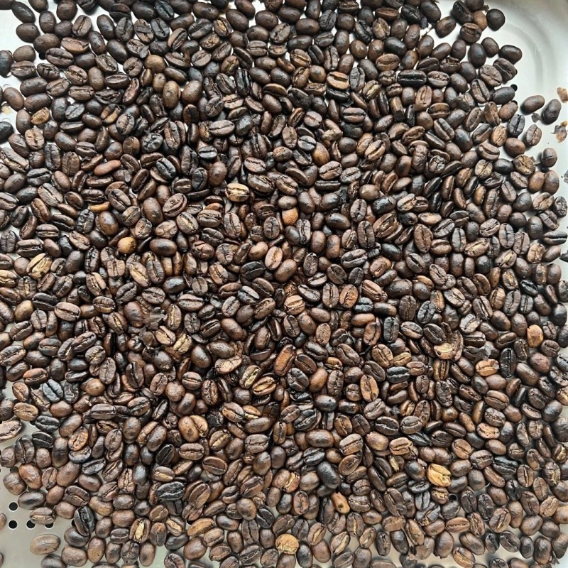 SA&MC Hand-Crank Rotating Stainless Steel Coffee Bean Roaster with Thermometer