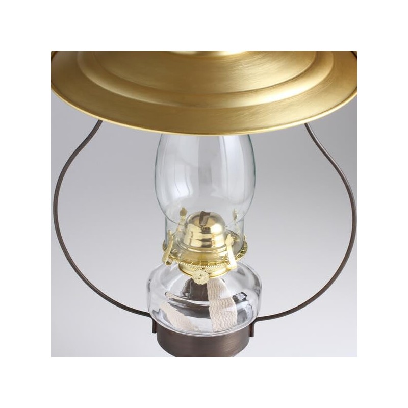 (CIL910) High Quality Folk Art Style Mountain Cabin Oil Lamp