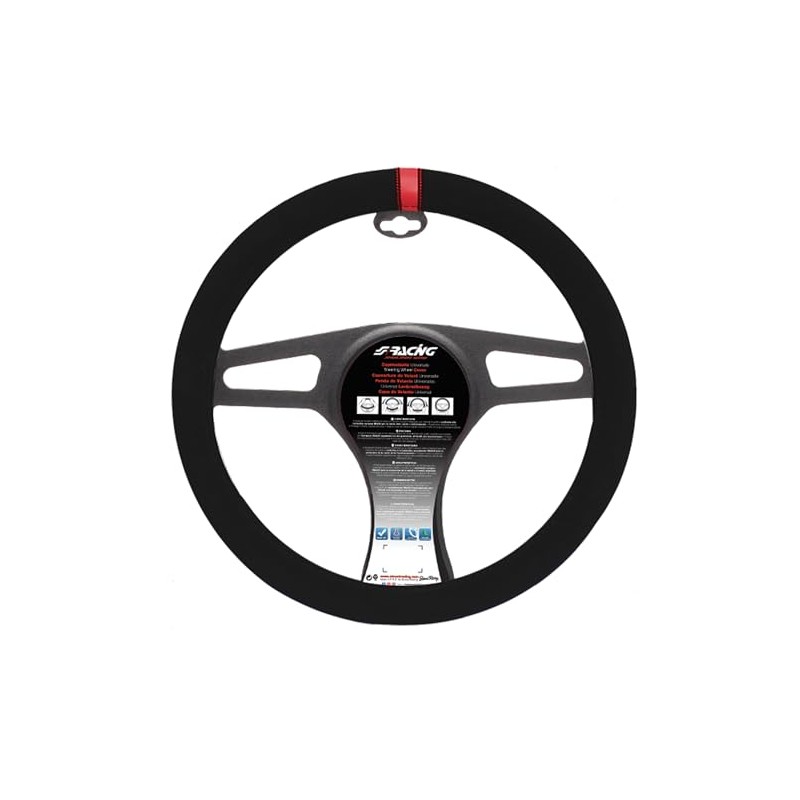 Simoni Racing SR CVT27R 37-39 cm Steering Wheel Cover Black/Red