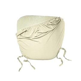 LA Linen Pack-4 Spandex Chiavari Chair Cushion Cover,Ivory