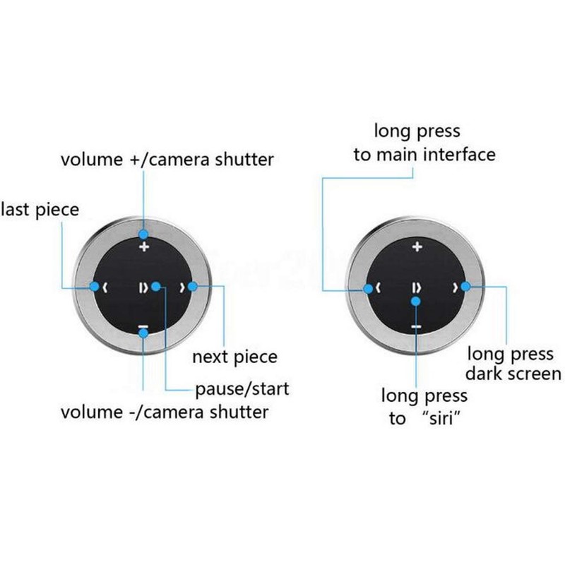Polarlander Car Wireless Bluetooth Remote Controller Phone Car Kit Steering