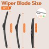 HULADAED® 26 Inch+22 Inch+16 inch Winshield Wipers Blades for 2005-2022