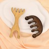 2 Stück Massagekamm aus natürlichem Holz Kopfhaut Massage und Entspannung